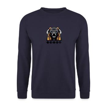 BEAST par Cheerzstore - Sweat-shirt Unisexe - marine - Devant - Alina (178cm) & Michal (187cm)