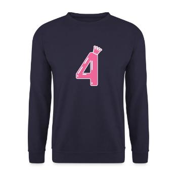 4 crown - Unisex Sweatshirt - navy - Front - Alina (178cm) & Michal (187cm)