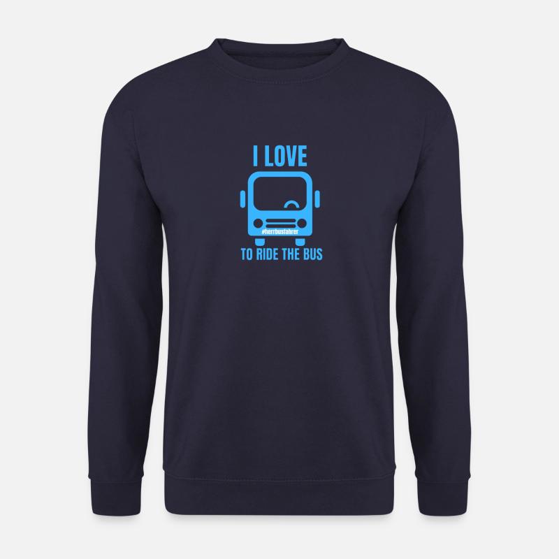 i love to ride the bus Fan Edition - Unisex Pullover - Navy
