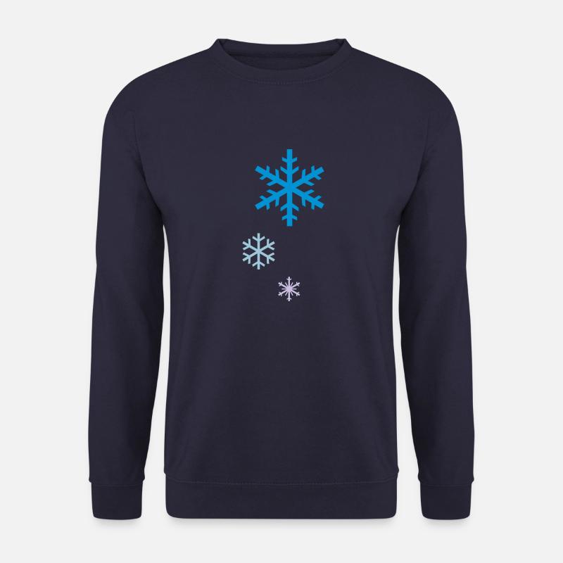 snowflakes - Unisex Pullover - Navy