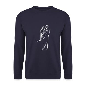 Pieds Pieds Soins des pieds Podologie - Sweat-shirt Unisexe - marine - Devant - Alina (178cm) & Michal (187cm)
