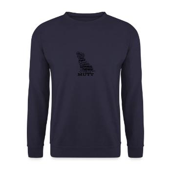 mutt - Unisex Pullover - Navy - Vorne - Alina (178cm) & Michal (187cm)