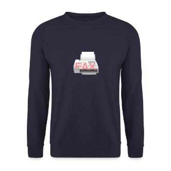 Fax Icon - Unisex Sweatshirt - navy - Front - Alina (178cm) & Michal (187cm)