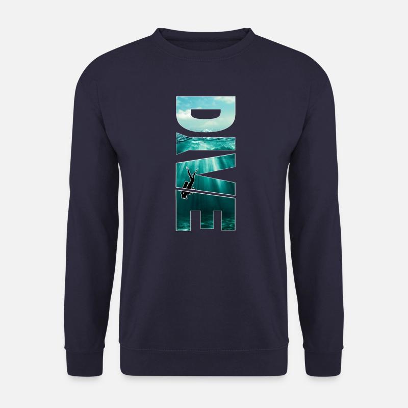 Dive - tolles Scuba Tauchen Design - Unisex Pullover - Navy