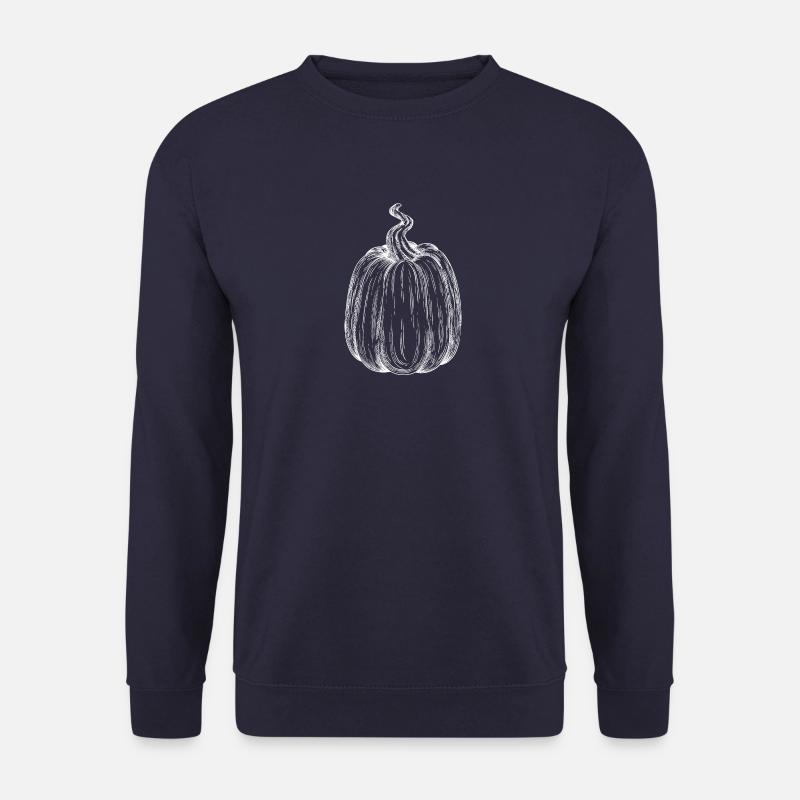Pumpkin Hand Drawn - Unisex Sweatshirt - navy