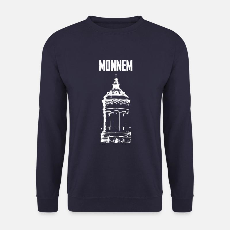 Monnem Wasserturm Weiß - Unisex Pullover - Navy
