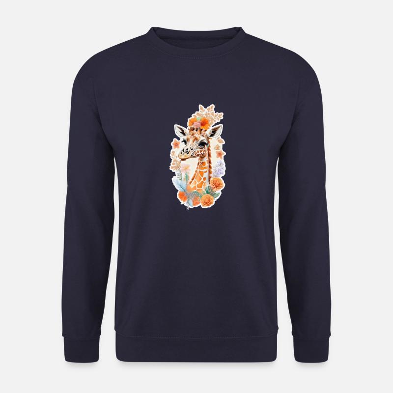 Giraffe - Unisex Pullover - Navy