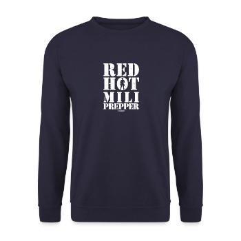 Red Hot Mili Prepper v.2 - Sweat-shirt Unisexe - marine - Devant - Alina (178cm) & Michal (187cm)