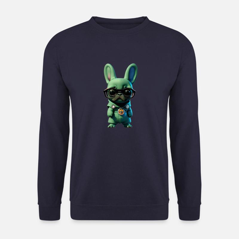 Frenchie Superhero - Unisex Pullover - Navy