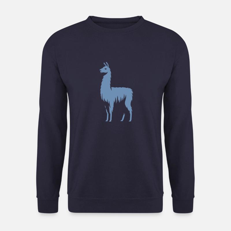 Llama Silhouette - Unisex Sweatshirt - navy