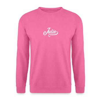 Julie - Vorname - Unisex Pullover - Pink - Vorne