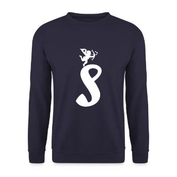 S - Unisex Pullover - Navy - Vorne - Alina (178cm) & Michal (187cm)