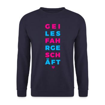 fahrgeschaeft - Unisex Pullover - Navy - Vorne - Alina (178cm) & Michal (187cm)