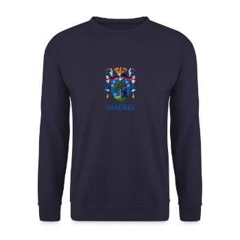 Madrid - Unisex Pullover - Navy - Vorne - Alina (178cm) & Michal (187cm)