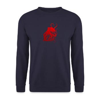 Diving Diver holiday sea Dive diver - Unisex Sweatshirt - navy - Front - Alina (178cm) & Michal (187cm)