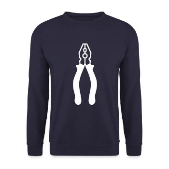 Icône de pince - Sweat-shirt Unisexe - marine - Devant - Alina (178cm) & Michal (187cm)