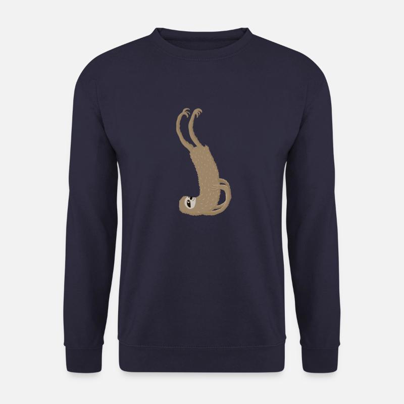 Faultier macht Kerze - Unisex Pullover - Navy