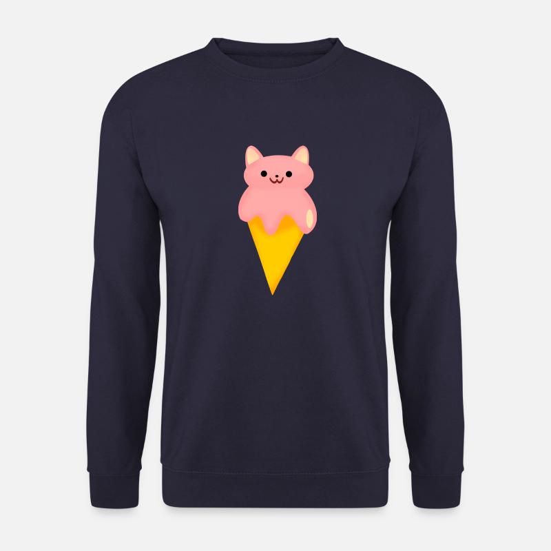 cat ice cream - Unisex Sweatshirt - navy