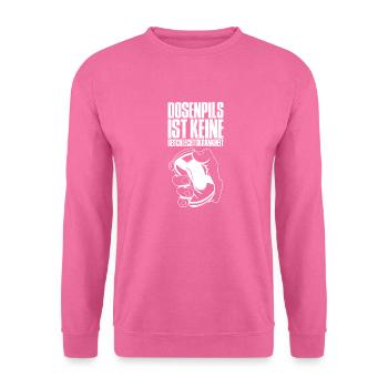 Biertrinker Saufen Alkohol Dosenbier Trinker Bier - Unisex Pullover - Pink - Vorne