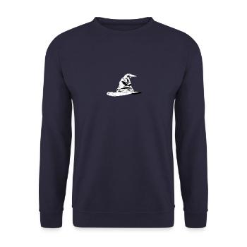 Chapeau parlant - Sweat-shirt Unisexe - marine - Devant - Alina (178cm) & Michal (187cm)