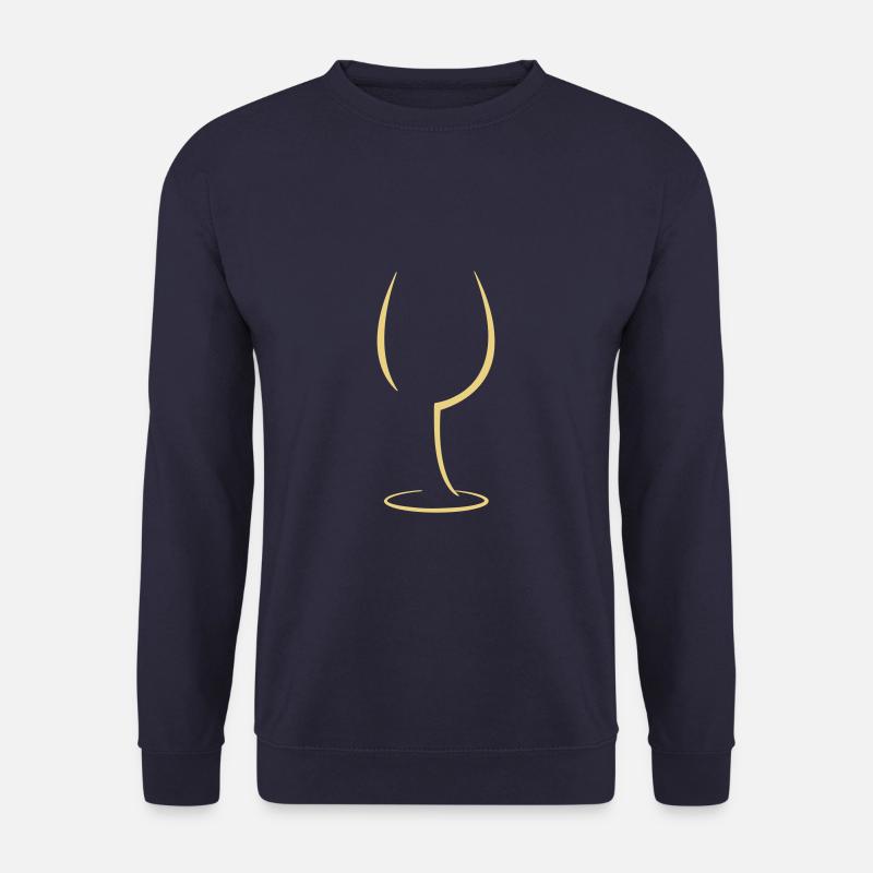 Weinglas - Unisex Pullover - Navy