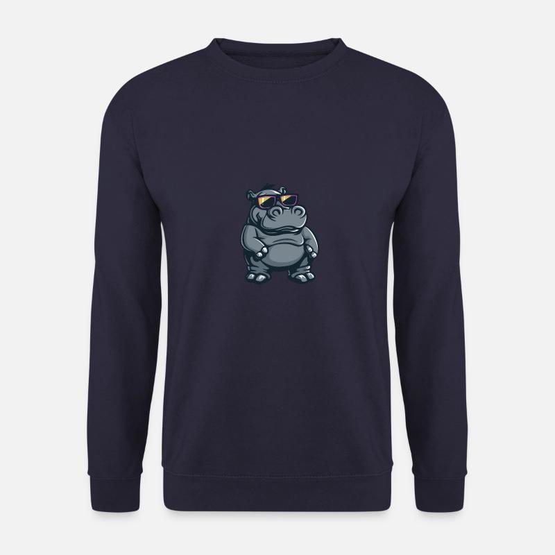 Nilpferd Cool Tier - Unisex Pullover - Navy