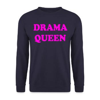 Drama Queen - Unisex Sweatshirt - navy - Front - Alina (178cm) & Michal (187cm)