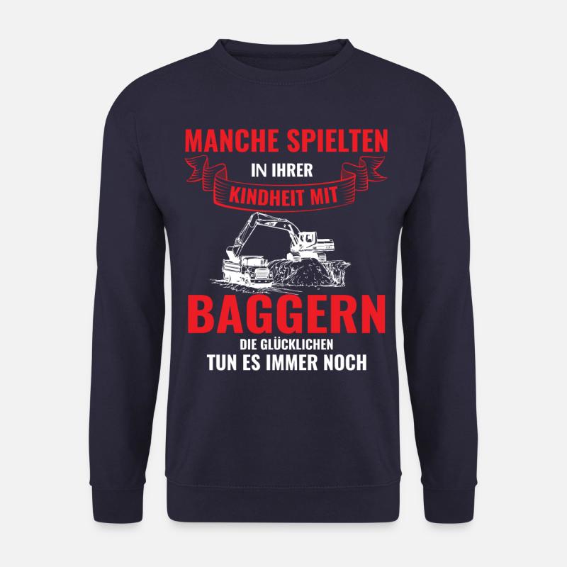 Bagger Baggerfahrer Geschenk - Unisex Pullover - Navy