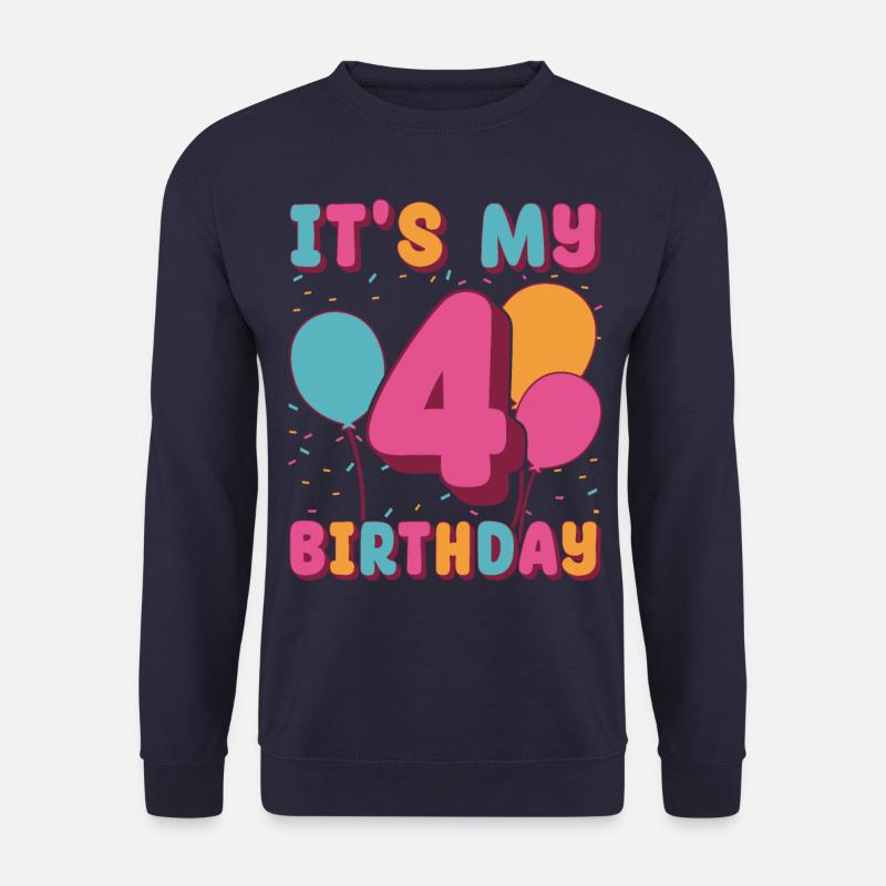 It's my 4th birthday - Unisex Sweatshirt - navy