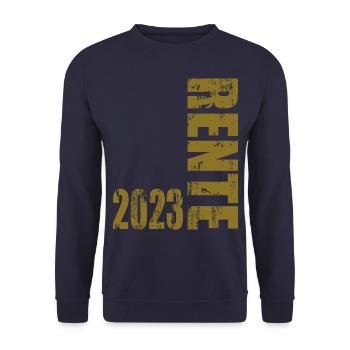 Rente 2023 - Unisex Pullover - Navy - Vorne - Alina (178cm) & Michal (187cm)