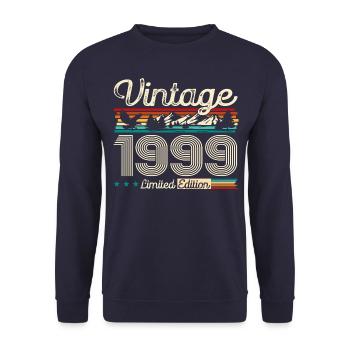 25ème Anniversaire Légende Millésime 1999 Cru 99 - Sweat-shirt Unisexe - marine - Devant - Alina (178cm) & Michal (187cm)