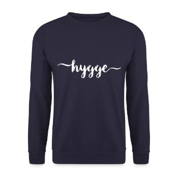 hygge - Sweat-shirt Unisexe - marine - Devant - Alina (178cm) & Michal (187cm)