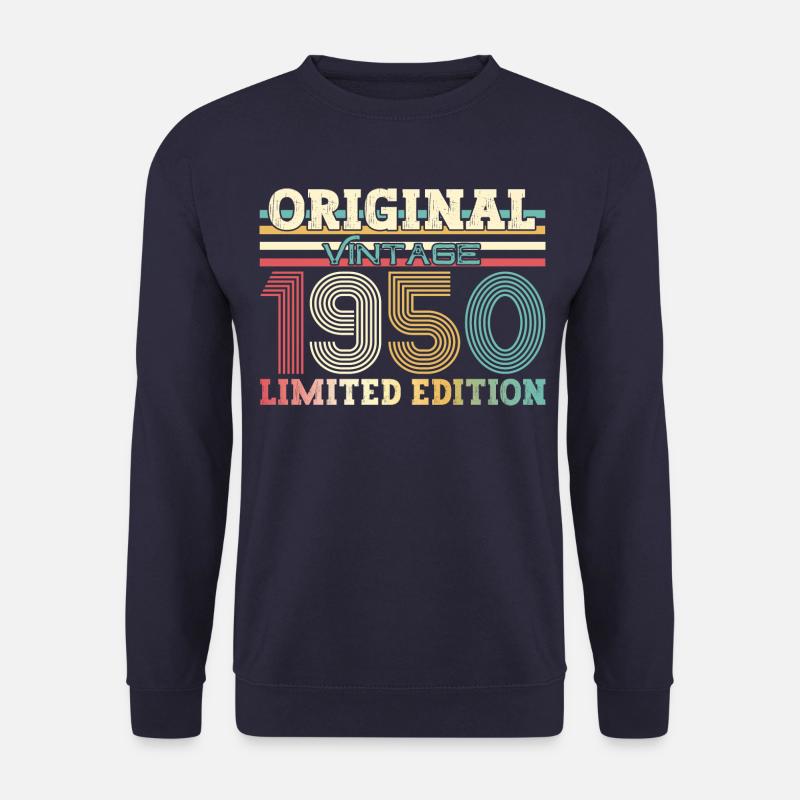 Original 1950 Jahrgang 1950 74. Geburtstag 1950 - Unisex Pullover - Navy