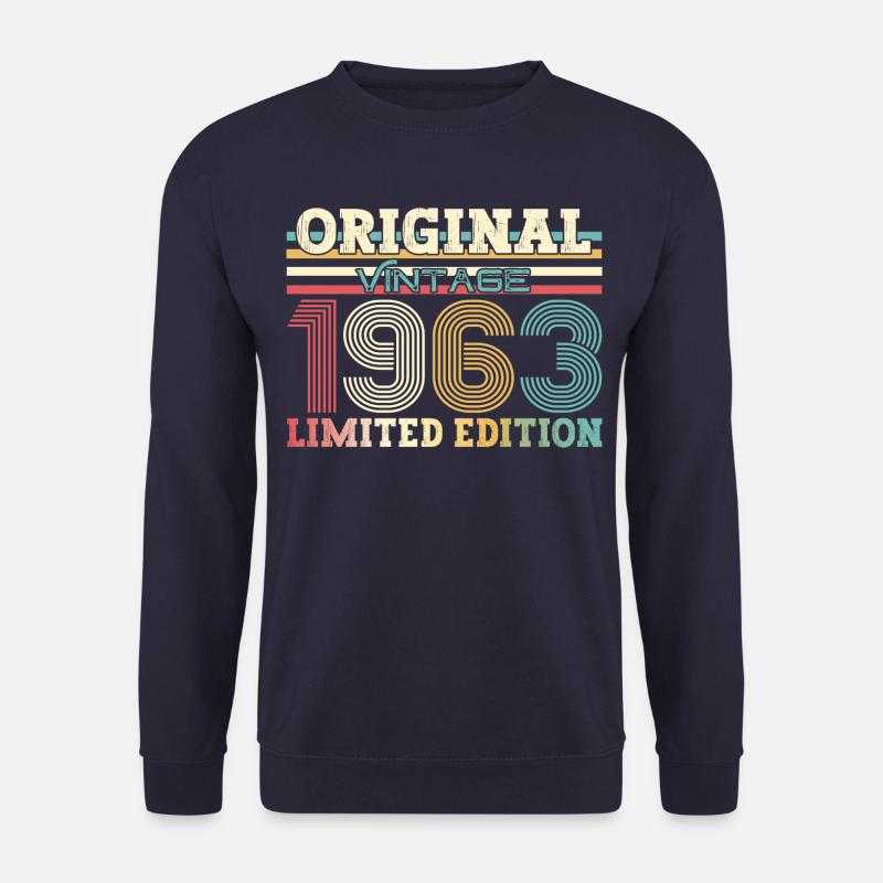 Original 1963 Jahrgang 1963 Geburtstag 1963 - Unisex Pullover - Navy