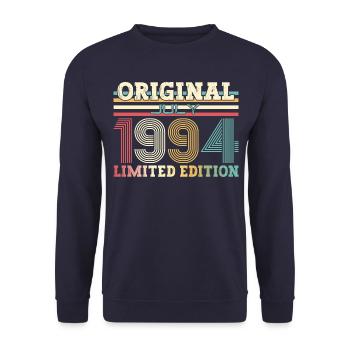 30th Birthday Original July 1994 Vintage 1994 - Unisex Sweatshirt - navy - Front - Alina (178cm) & Michal (187cm)