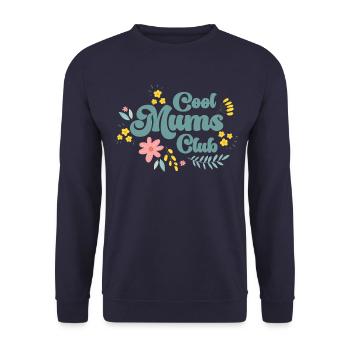 Design Club des mamans cool - Sweat-shirt Unisexe - marine - Devant - Alina (178cm) & Michal (187cm)