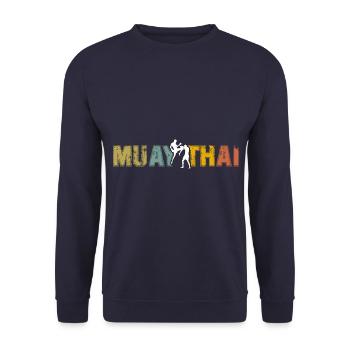 Muay Thaï - Sweat-shirt Unisexe - marine - Devant - Alina (178cm) & Michal (187cm)