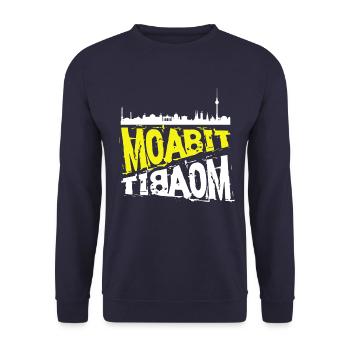 Berlin Moabit T-Shirt - Sweat-shirt Unisexe - marine - Devant - Alina (178cm) & Michal (187cm)