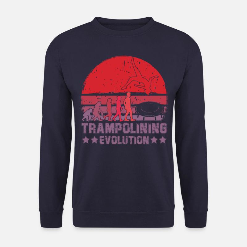 Trampolining Evolution - Unisex Sweatshirt - navy