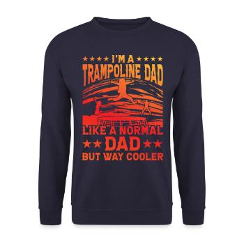 Trampolin - Unisex Pullover - Navy - Vorne - Alina (178cm) & Michal (187cm)