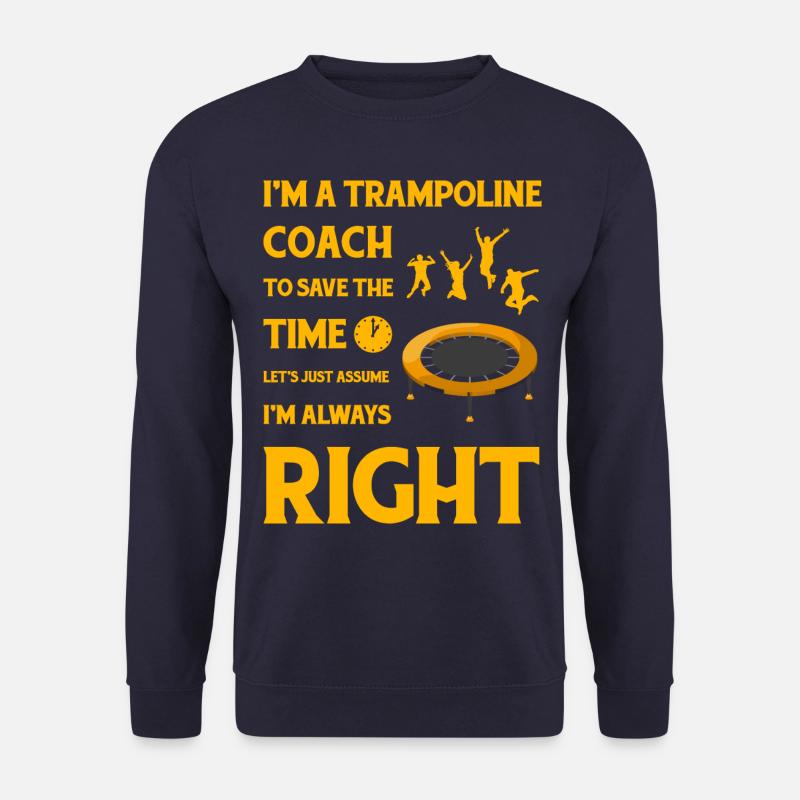 Trampoline Coach - Unisex Sweatshirt - navy