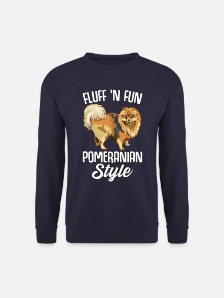 Fluff n Fun Pomeranian Style - Unisex Sweatshirt - navy