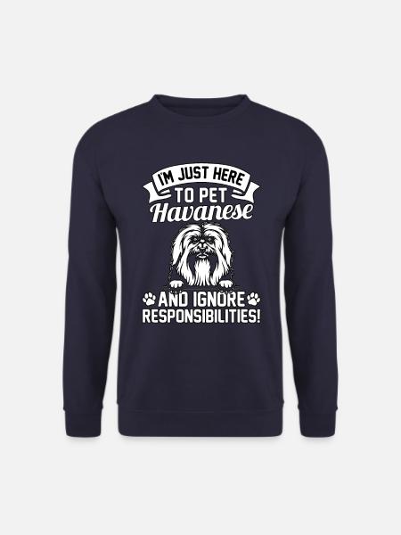Havanese Funny Saying - Unisex Sweatshirt - navy