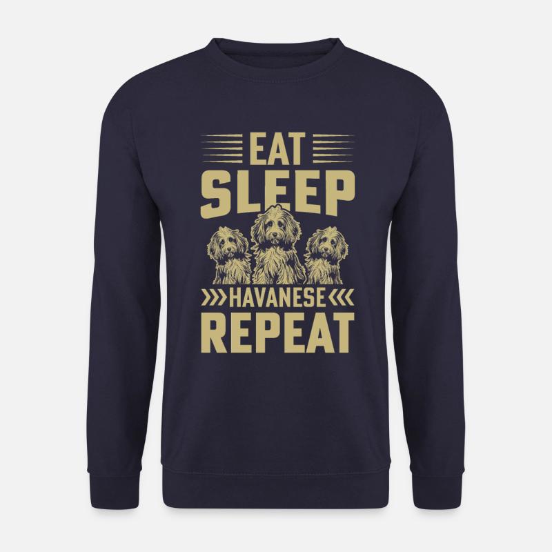 Manger Dormir Havanais Répéter - Sweat-shirt Unisexe - marine