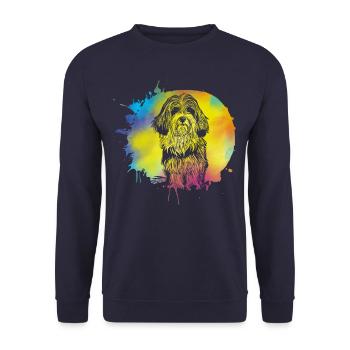 Havanais rétro - Sweat-shirt Unisexe - marine - Devant - Alina (178cm) & Michal (187cm)