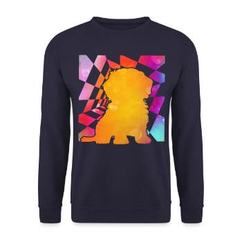 Havanais rétro - Sweat-shirt Unisexe - marine - Devant - Alina (178cm) & Michal (187cm)