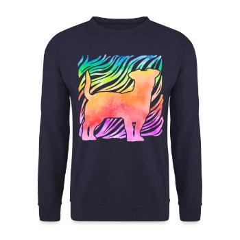 Jack Russell Terrier - Sweat-shirt Unisexe - marine - Devant - Alina (178cm) & Michal (187cm)