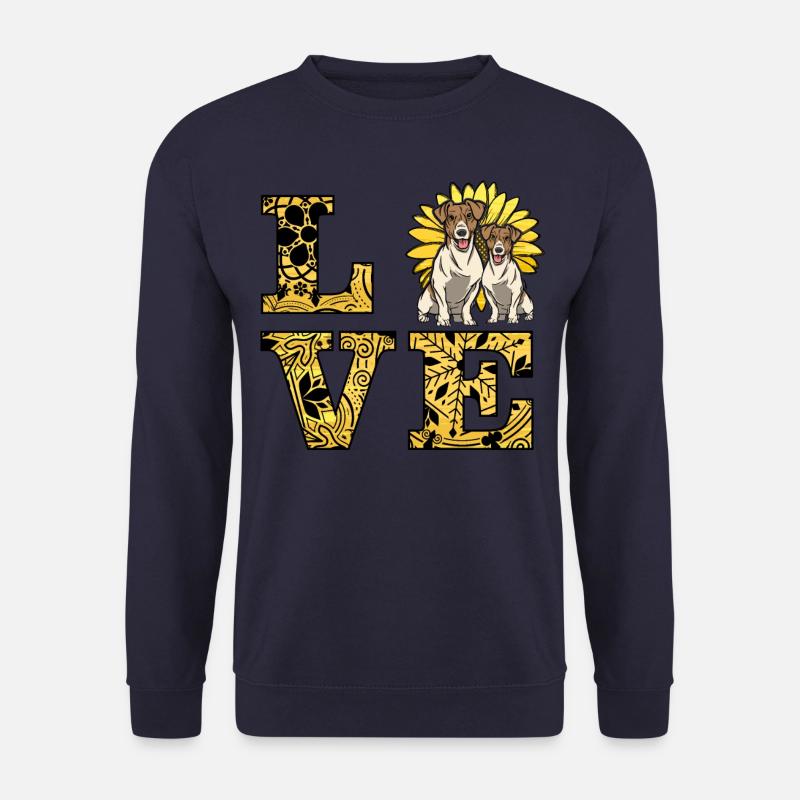 Jack Russell Love - Unisex Pullover - Navy