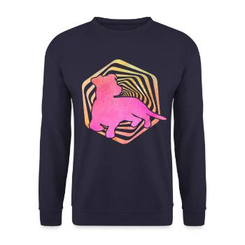 Jack Russell Terrier - Sweat-shirt Unisexe - marine - Devant - Alina (178cm) & Michal (187cm)