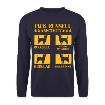 Sécurité Jack Russell - Sweat-shirt Unisexe - marine - Devant - Alina (178cm) & Michal (187cm)